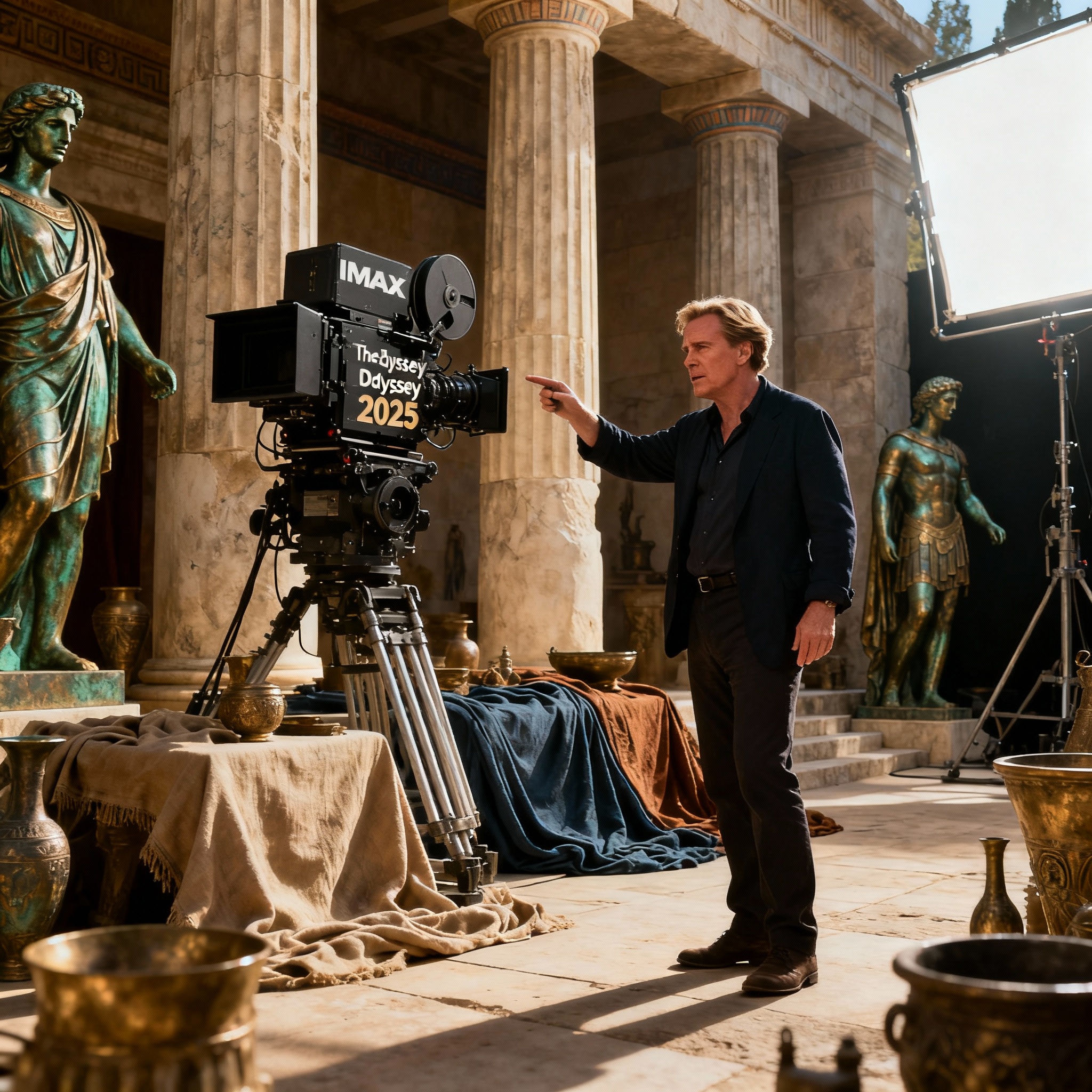 Christopher Nolan new film - Director on set of The Odyssey 2025