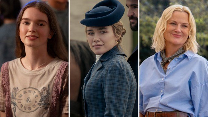 L-R: Summer H. Howell, Florence Pugh and Amy Poehler in 'Carrie,' 'East of Eden' and 'Dig'
